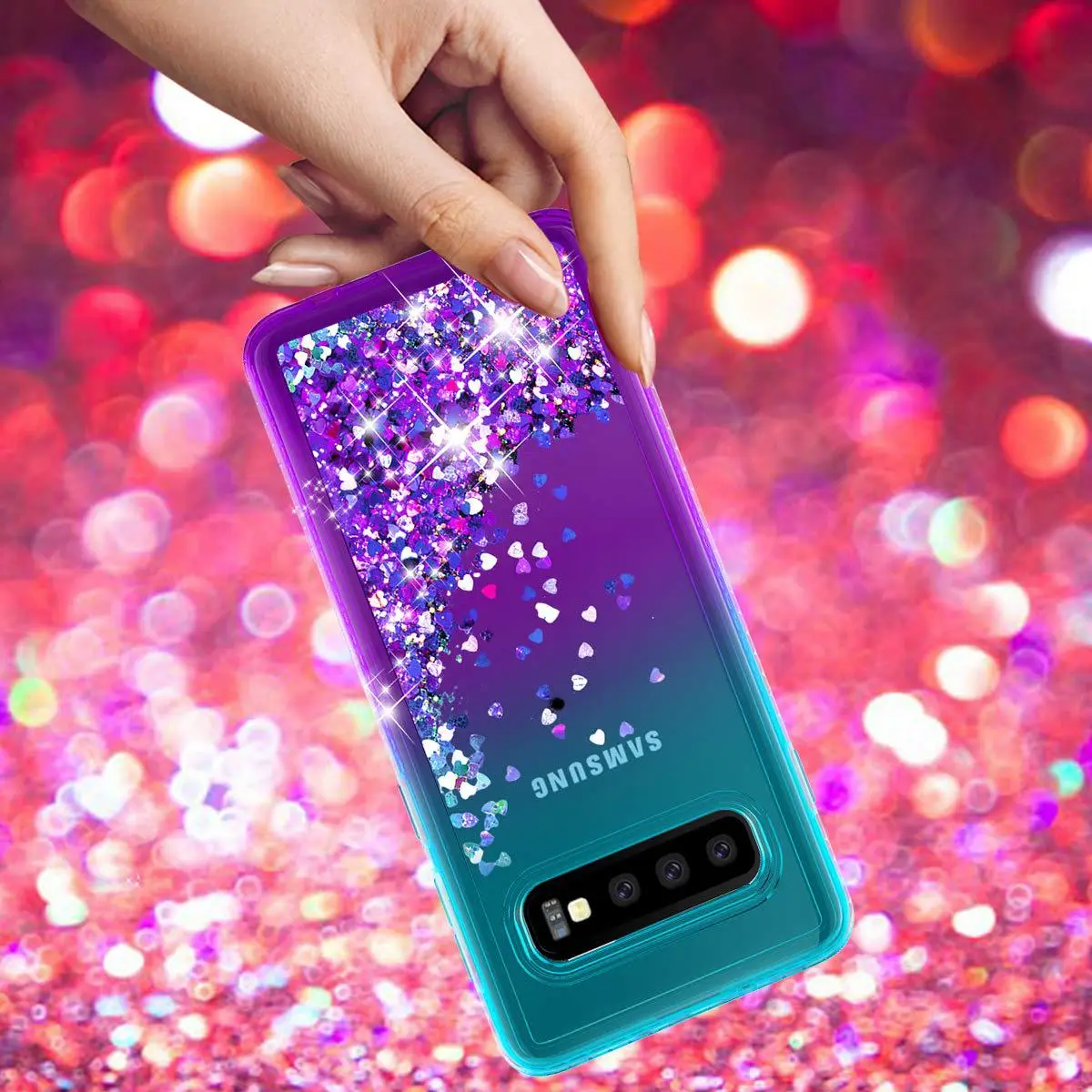 Samsung S24 Ultra S10 Plus Phone Case Gradient Liquid Sand Anti-Drop — feature 5