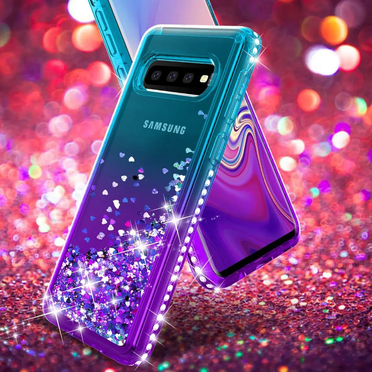 Samsung S24 Ultra S10 Plus Phone Case Gradient Liquid Sand Anti-Drop — feature 8