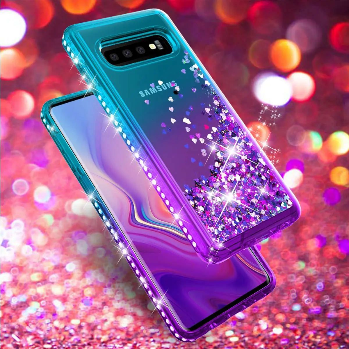 Samsung S24 Ultra S10 Plus Phone Case Gradient Liquid Sand Anti-Drop — feature 9