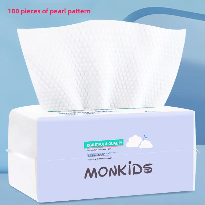 Disposable Facial Towels 100 Pcs Pearl Pattern Beauty Salon - Image 3