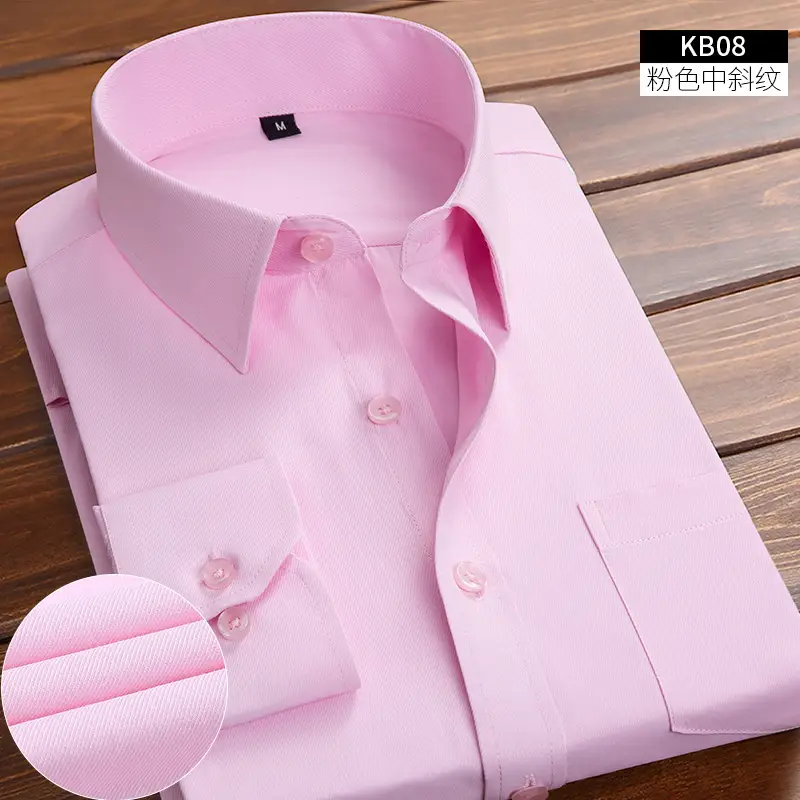 Men's Pink Slim Fit Shirt with 3 Buttons