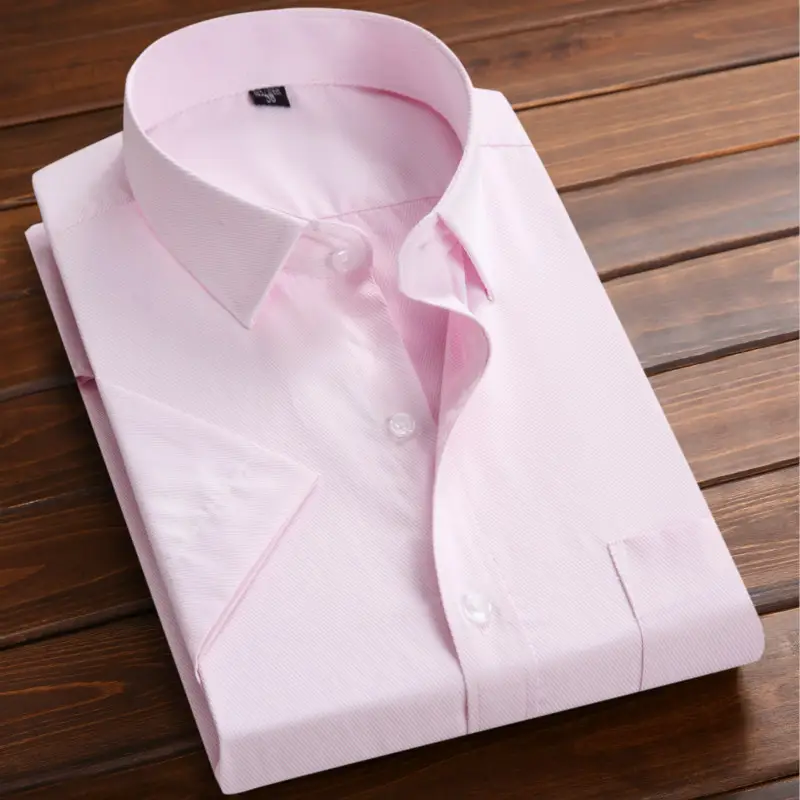 Men's Pink Slim Fit Shirt with 3 Buttons