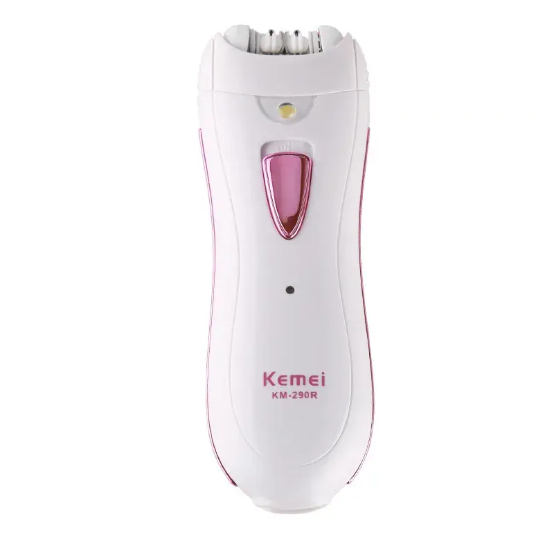 Kemei KM-290R Women's Hair Shaver White Pink