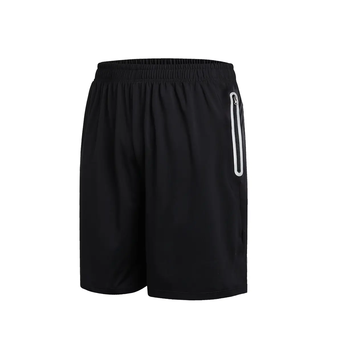 Men Black Running Track Suit with Tights & Shorts Set