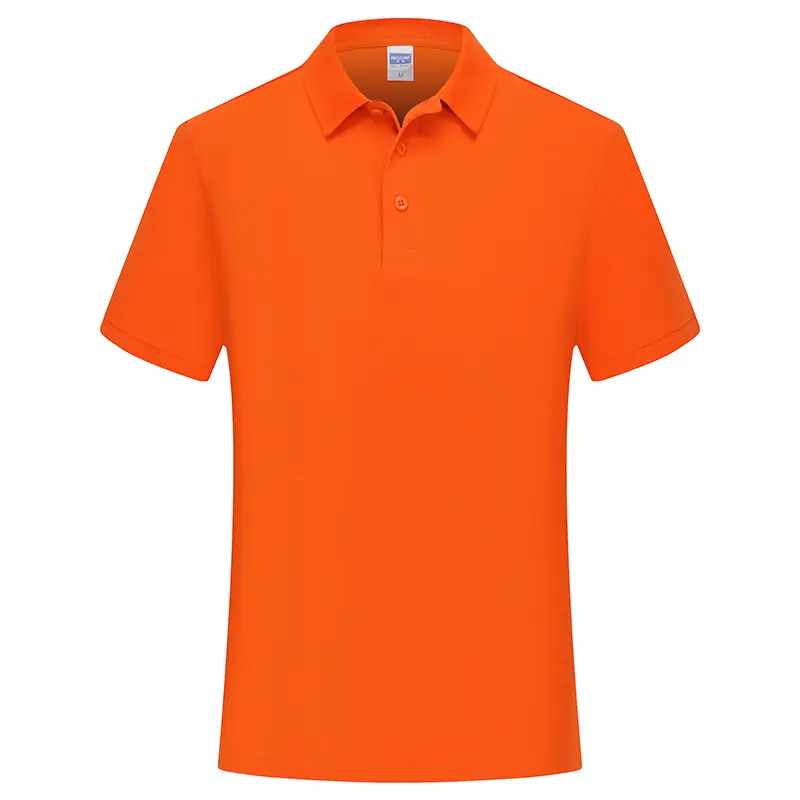 Red Polo T-Shirt with Custom Printed Logo 65Cotton - Image 6