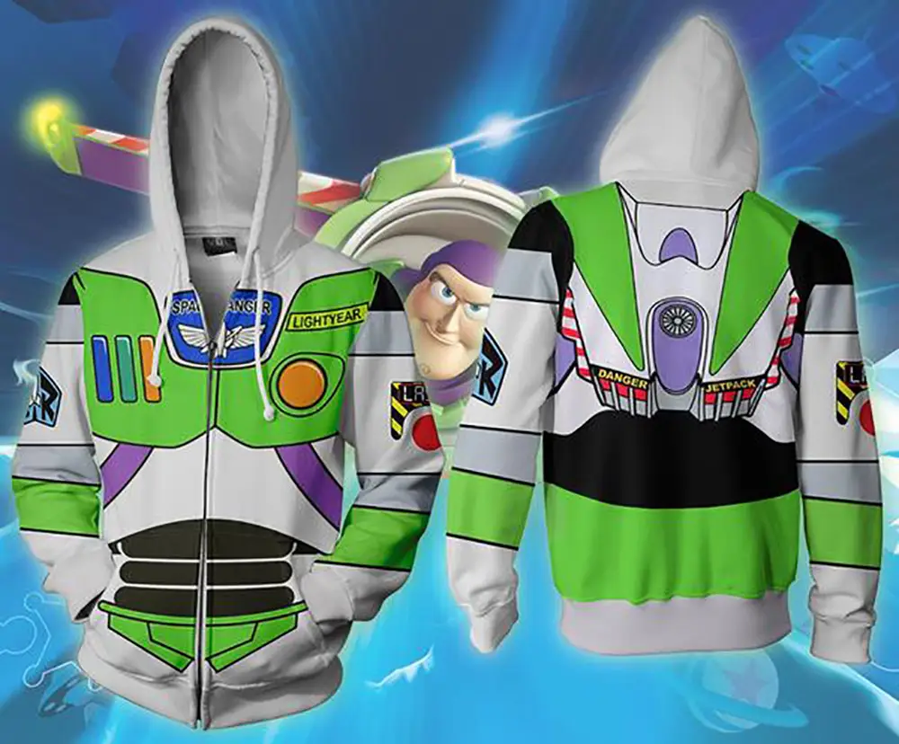 2019 Toy Story 3D Green White Hoodie Pants Set - Image 10