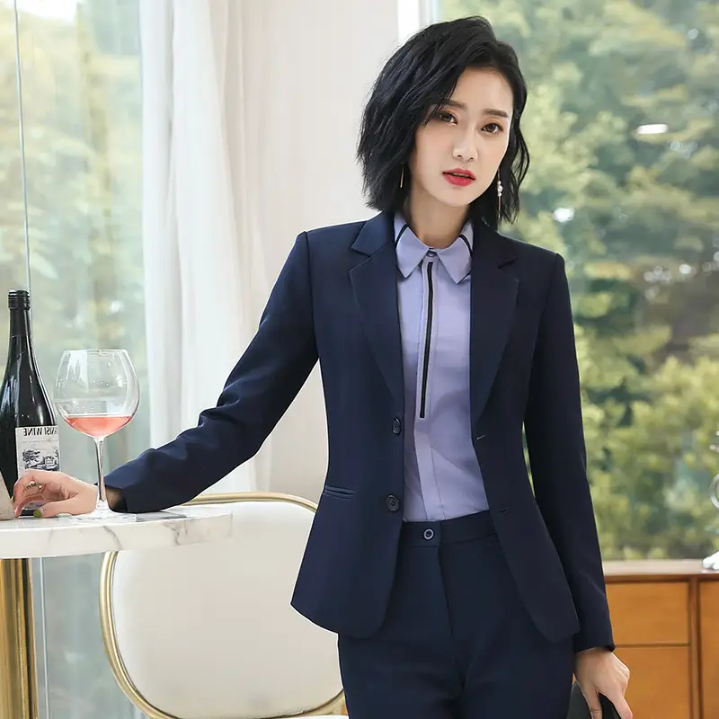 2024 Slim Fit Business Suit Women Black 3 Pcs - Image 15