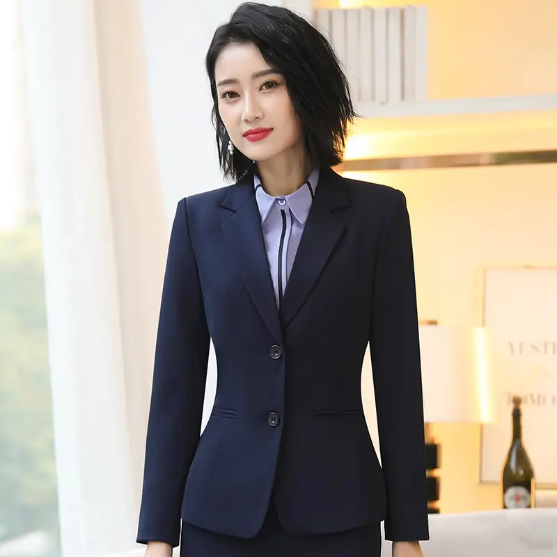 2024 Slim Fit Business Suit Women Black 3 Pcs - Image 5