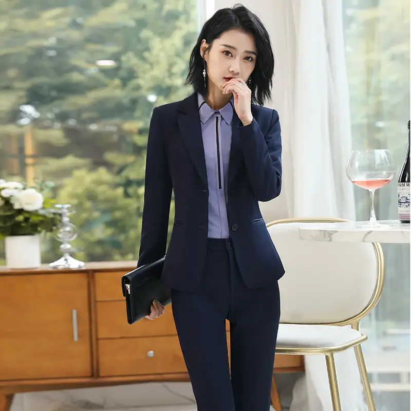 2024 Slim Fit Business Suit Women Black 3 Pcs - Image 6