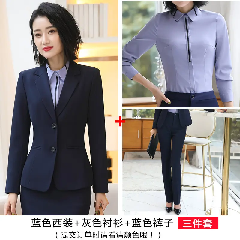 2024 Slim Fit Business Suit Women Black 3 Pcs - Image 7