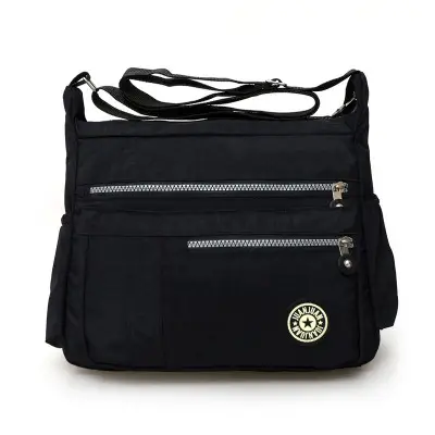 Korean Style Purple Nylon Crossbody Bag for Women - Image 3