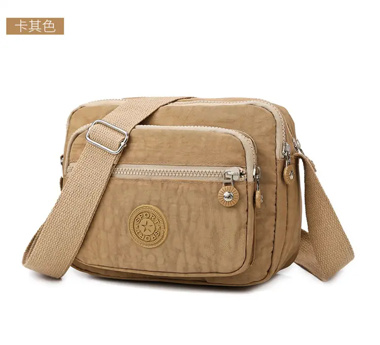 Korean Style Purple Nylon Crossbody Bag for Women - Image 9