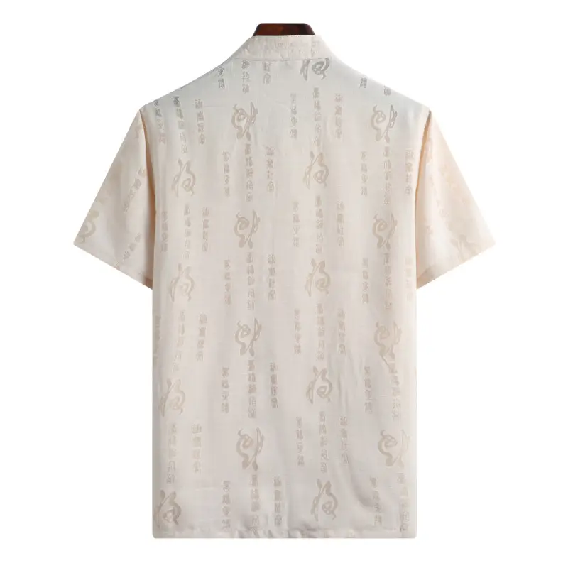 Middle-Aged Linen Tang Suit Set Chinese Style Men Cotton Linen Layman's Clothing - Image 10