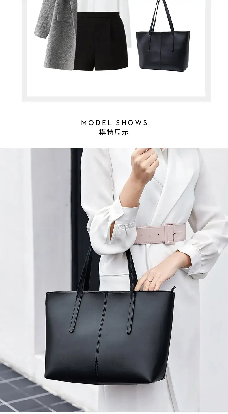 Black Large Tote Bag for Women 2023 โ feature 10