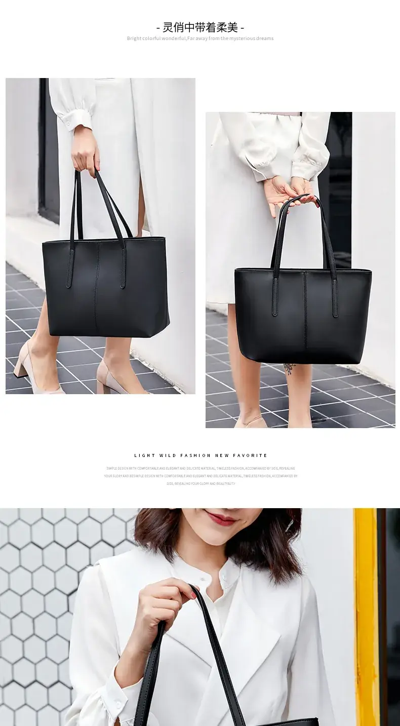 Black Large Tote Bag for Women 2023 โ feature 11