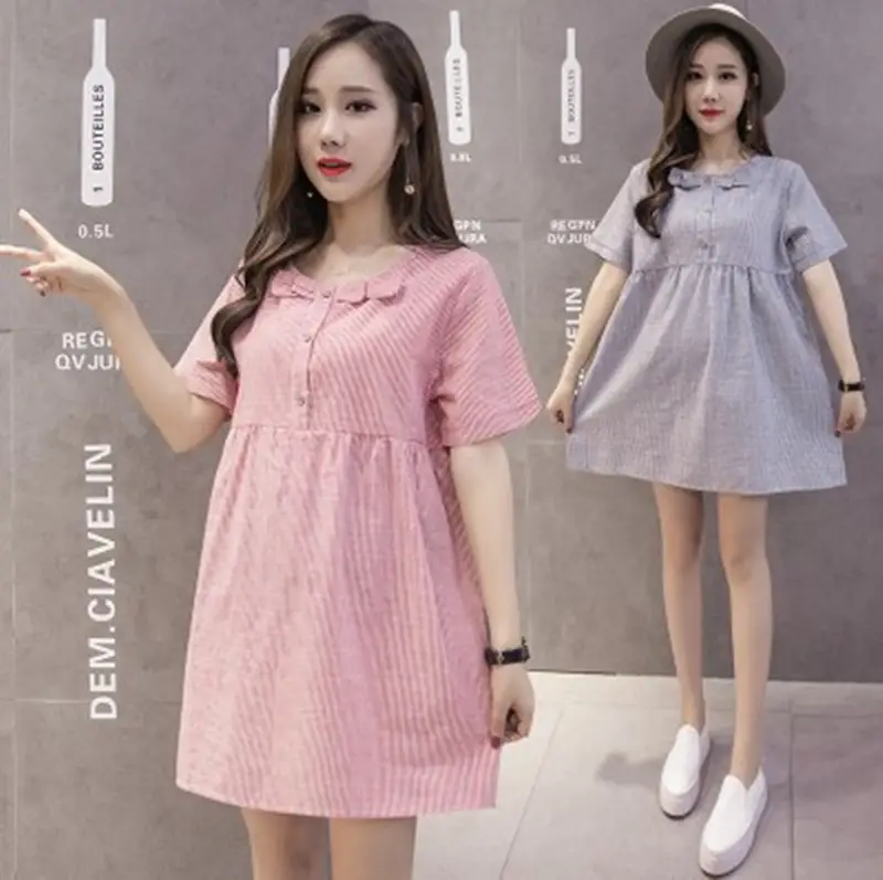 2021 Pink Bow Maternity Dress for Women - Image 4