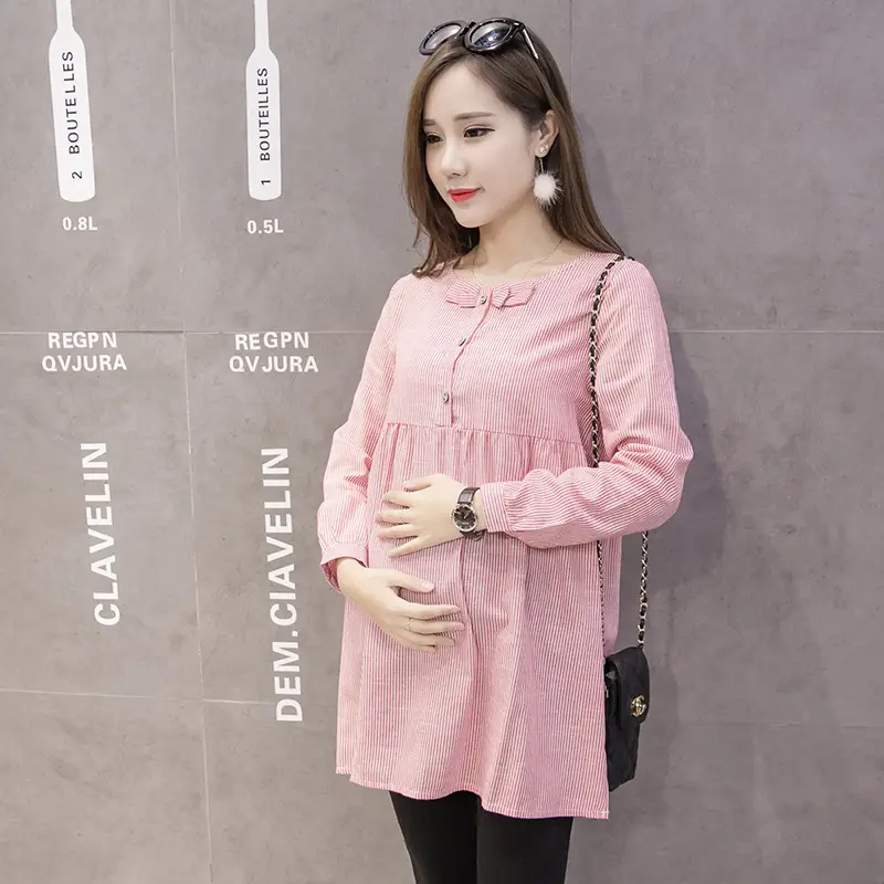 2021 Pink Bow Maternity Dress for Women - Image 5