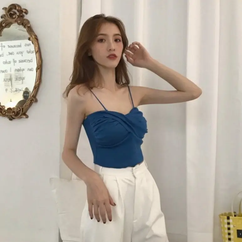 Blue Knitted Inner Chest Wrap for Women - Image 11