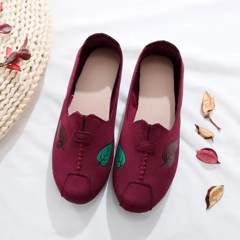 2025 Autumn Leather Embroidered Casual Shoes for Women - Image 3
