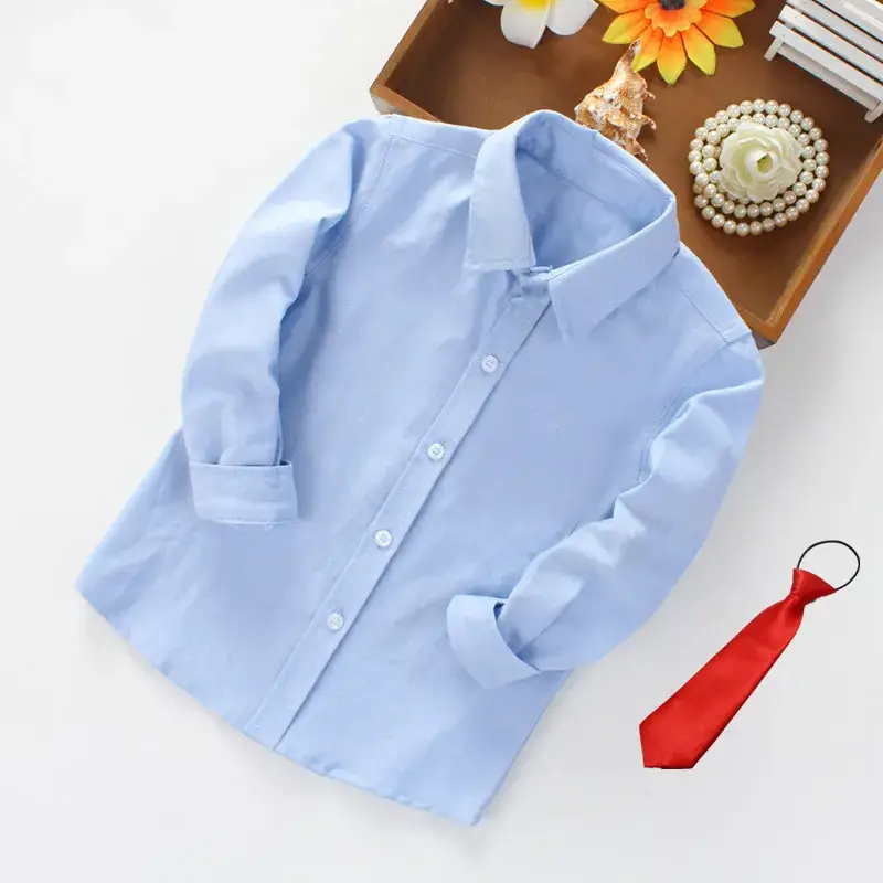 Boys White Shirt with Black Bow Tie Set