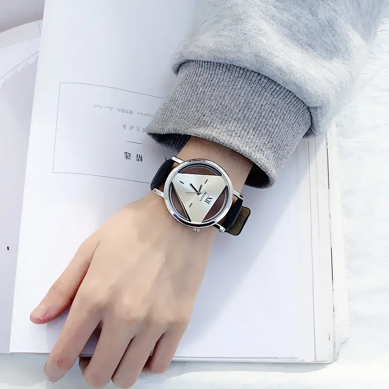 Korean Style Triangle Watch for Women Men - Image 3