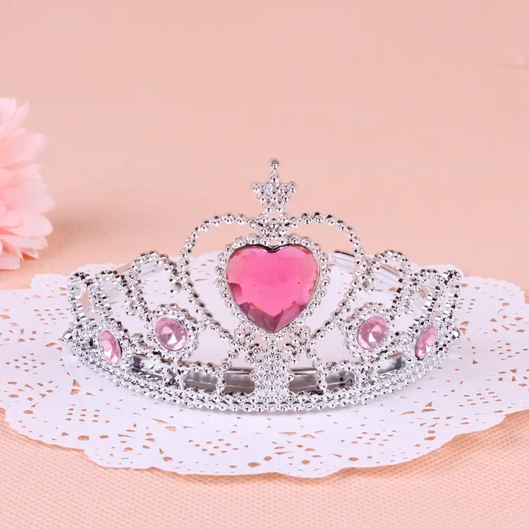Golden & Silver Tiara Crown Headbands for Princess & Emperor - Image 10