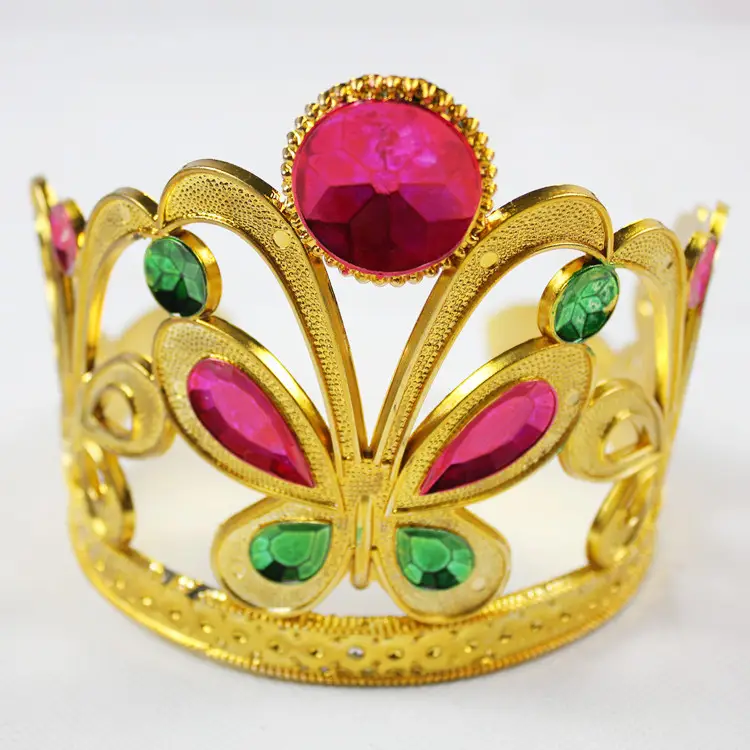 Golden & Silver Tiara Crown Headbands for Princess & Emperor - Image 11