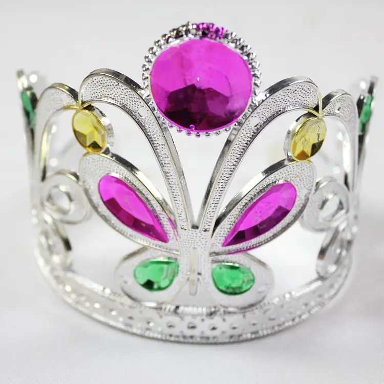 Golden & Silver Tiara Crown Headbands for Princess & Emperor - Image 12