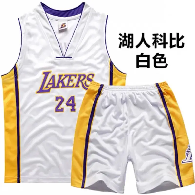 Lakers 23 Purple Kids Basketball Suit