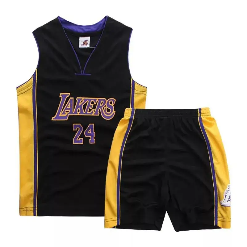 Lakers 23 Purple Kids Basketball Suit