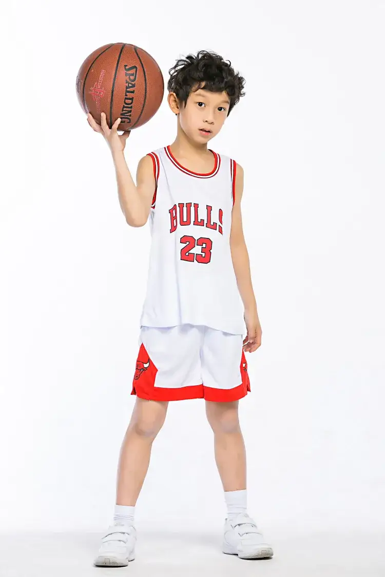 Lakers 23 Purple Kids Basketball Suit