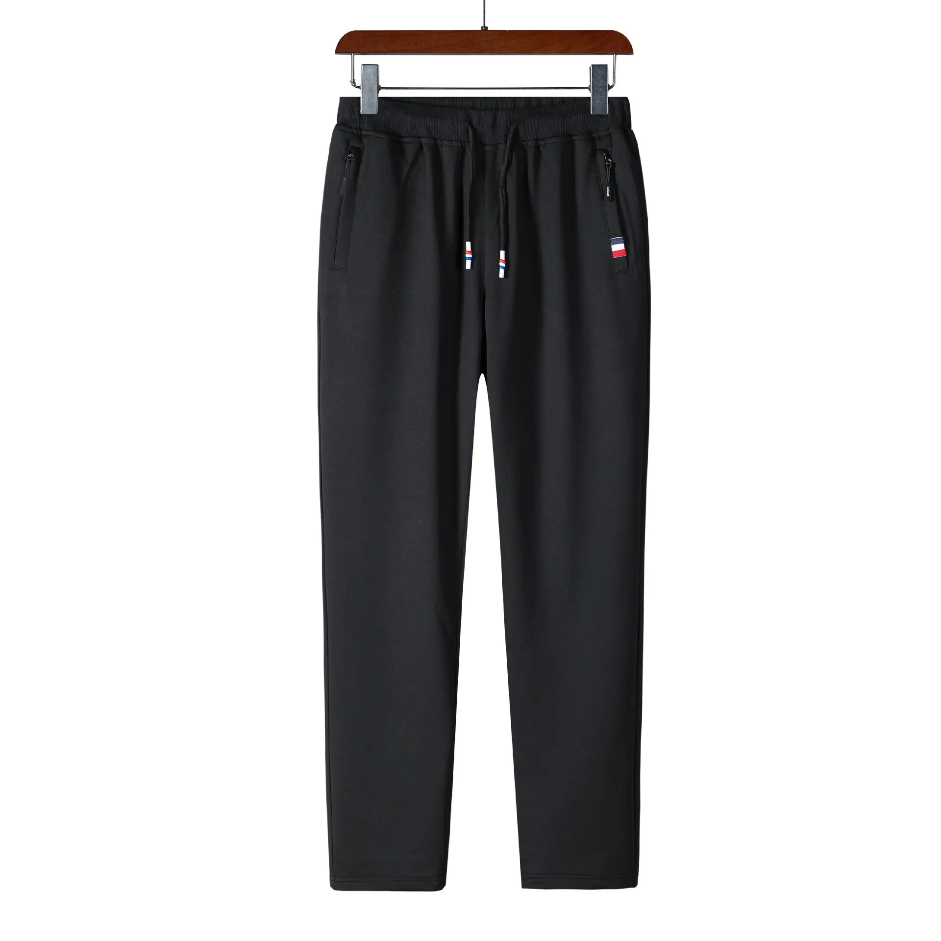 Men's Navy Blue Casual Slim Fit Pants - Image 11