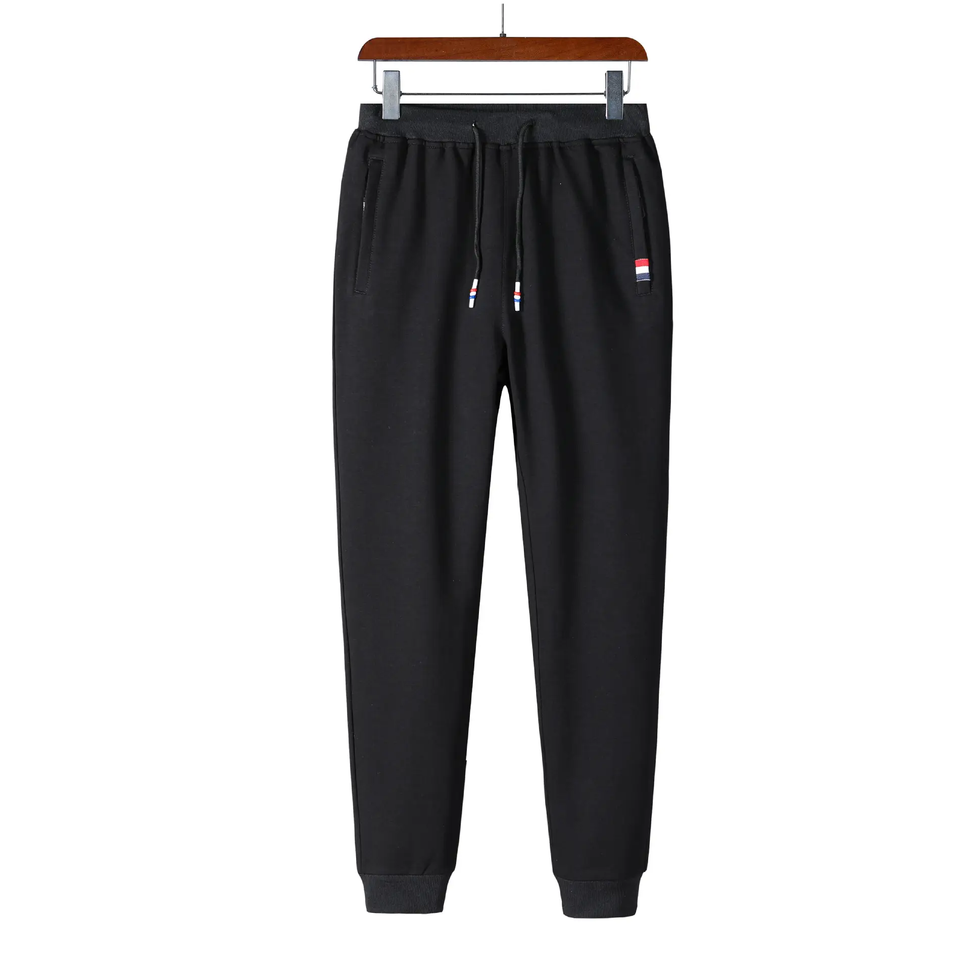 Men's Navy Blue Casual Slim Fit Pants - Image 12