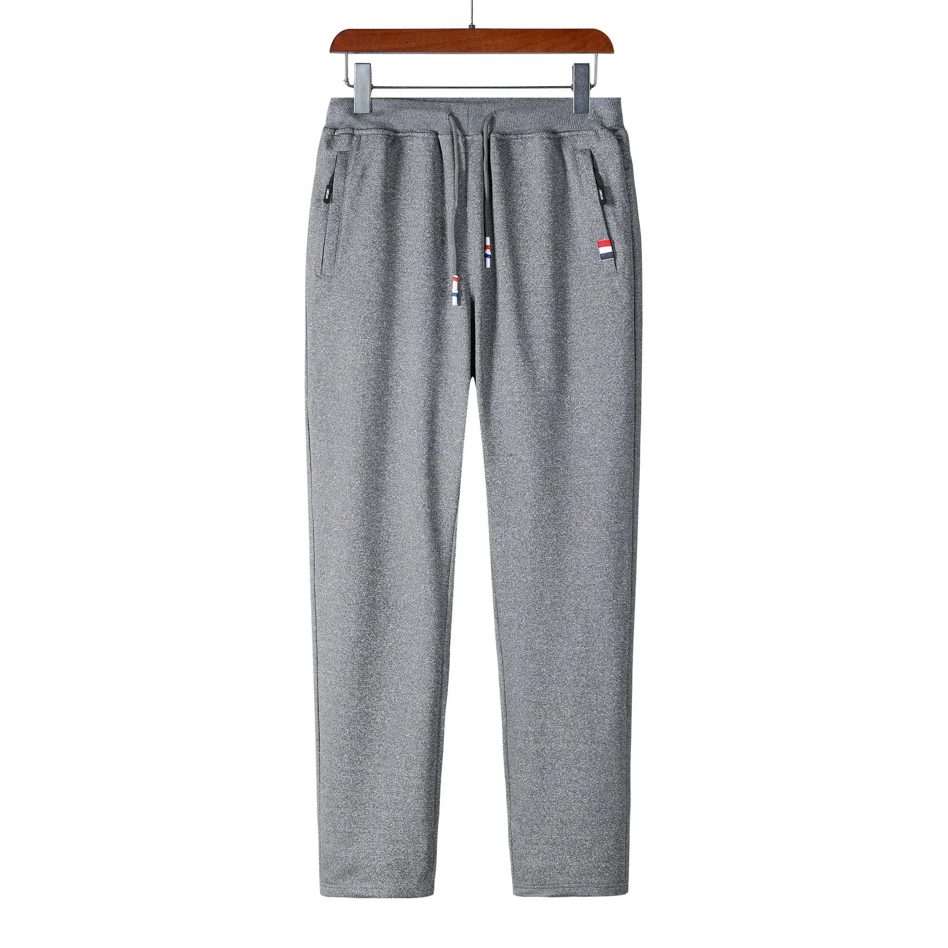 Men's Navy Blue Casual Slim Fit Pants - Image 13