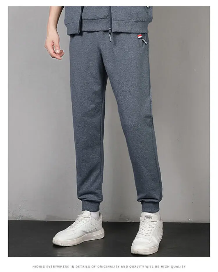 Men's Navy Blue Casual Slim Fit Pants — feature 17