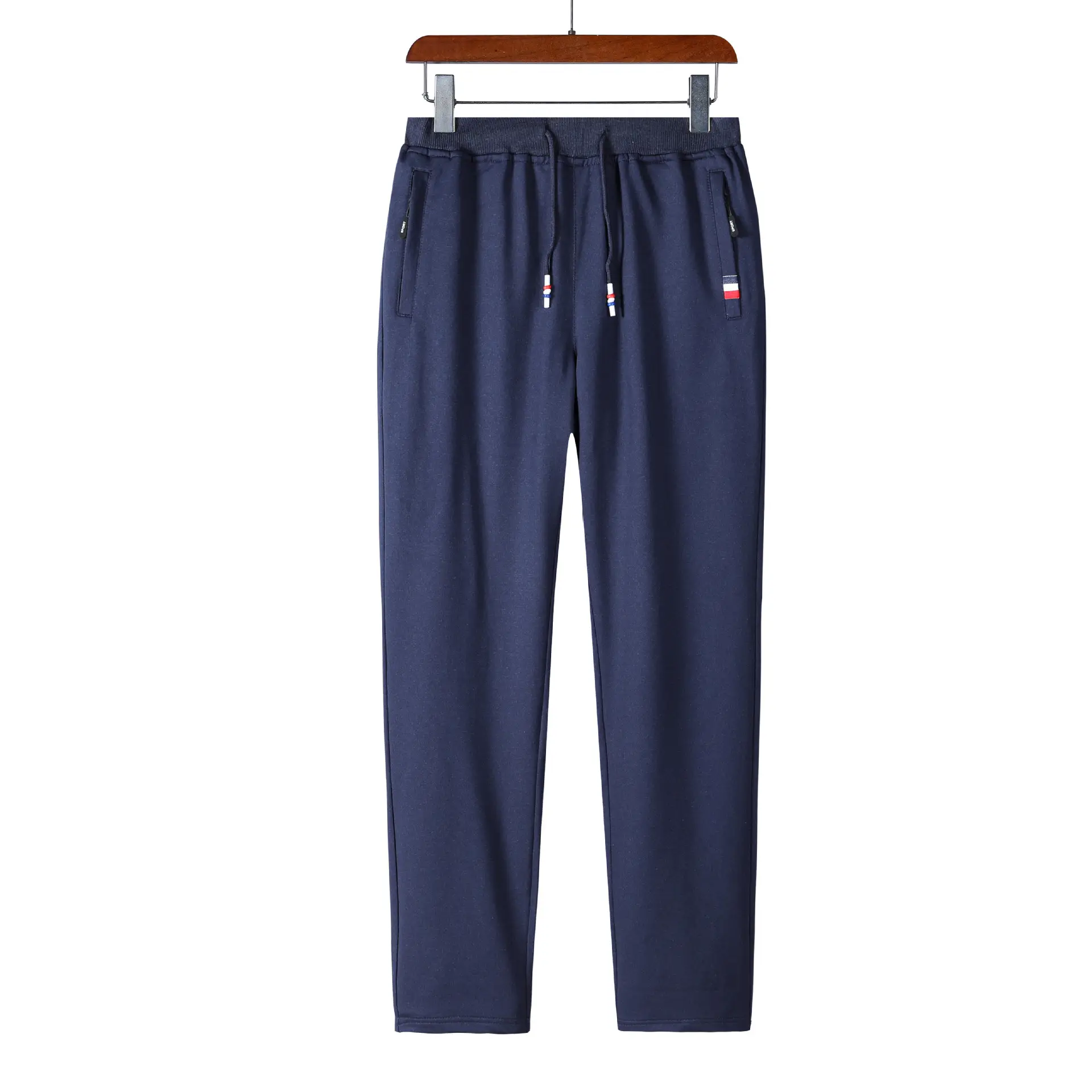 Men's Navy Blue Casual Slim Fit Pants - Image 6
