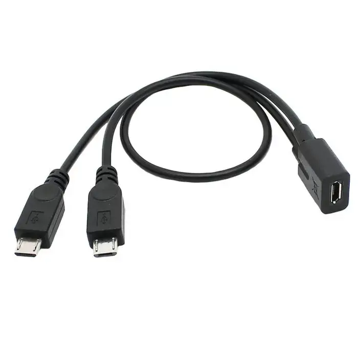 Micro USB Cable Female to 2 Male Data — feature 1