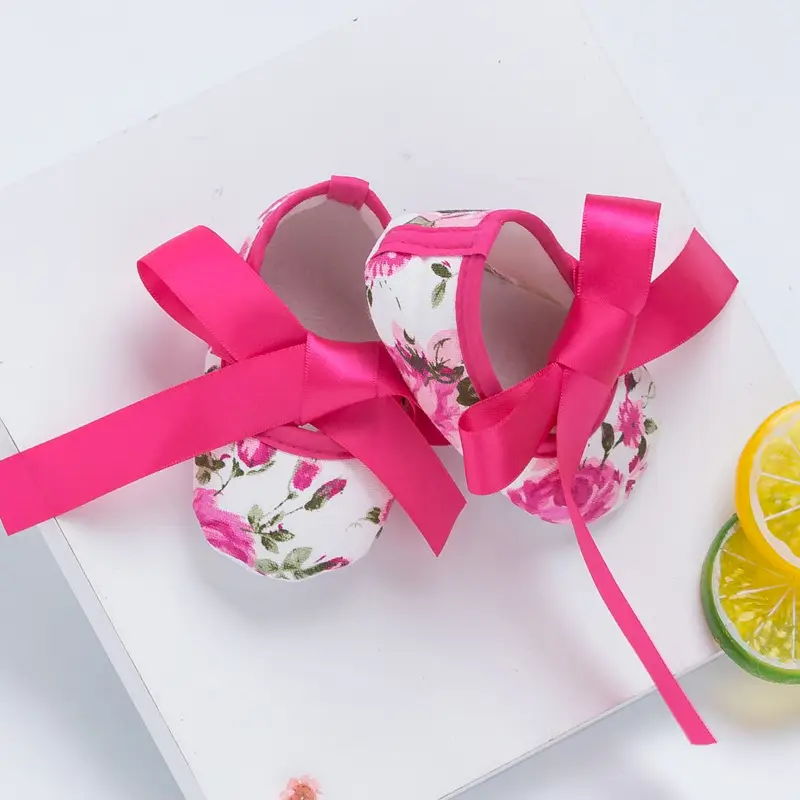 Baby Crossbody Shoes with Bow Decor