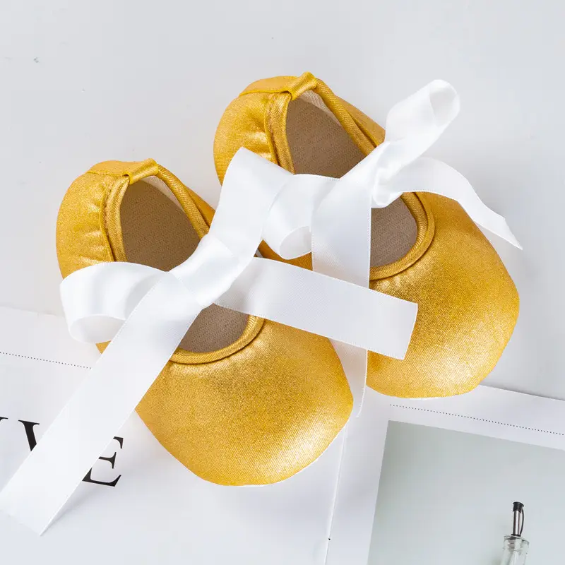 Baby Crossbody Shoes with Bow Decor