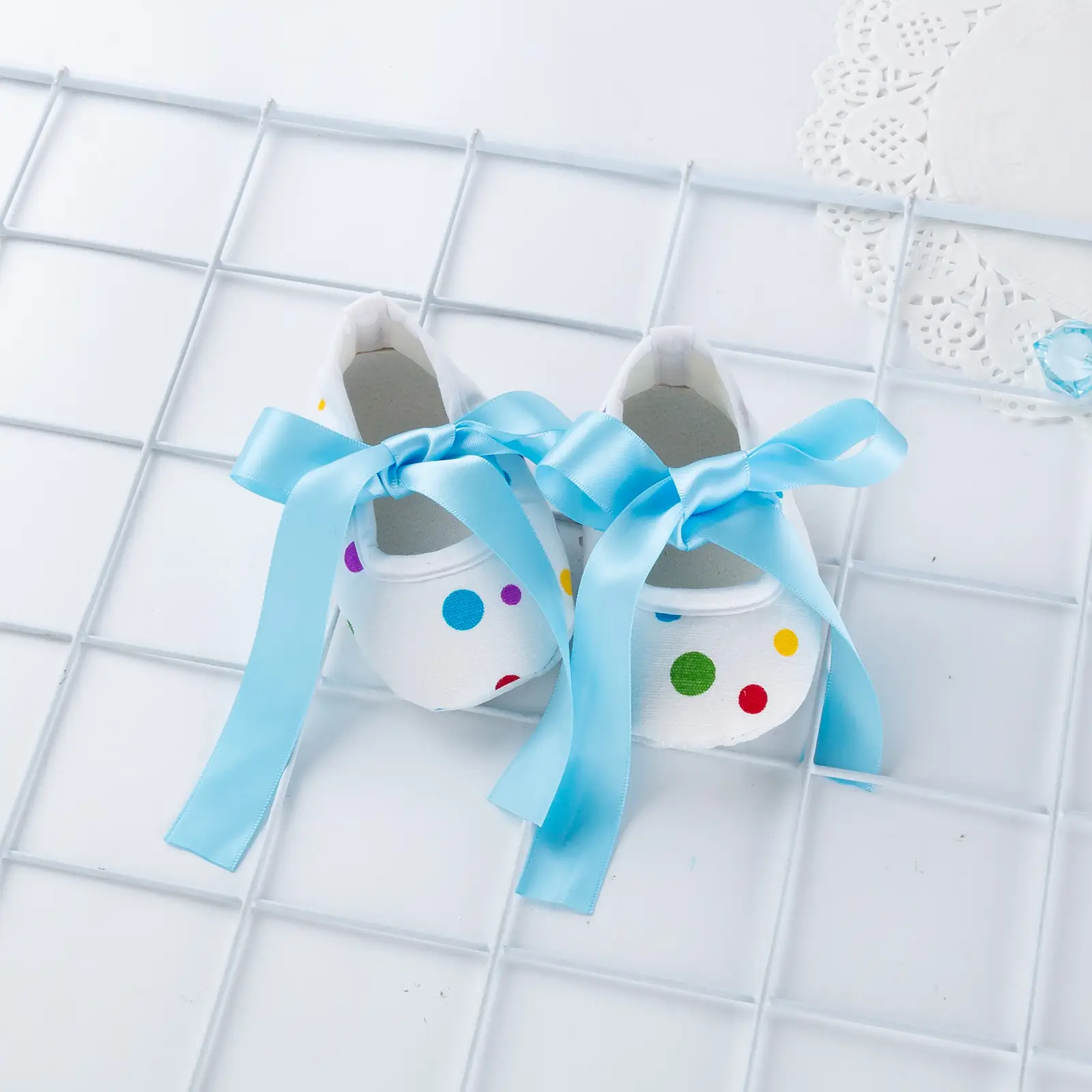Baby Crossbody Shoes with Bow Decor