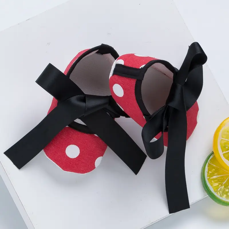 Baby Crossbody Shoes with Bow Decor