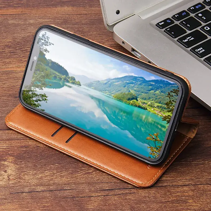 Apple iPhone 17 Leather Card Wallet Flip Case - Image 7