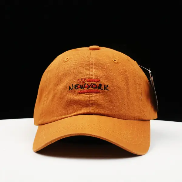 Women White New York Brand Baseball Cap - Image 2