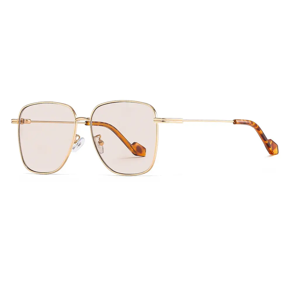 Men Women Fashionable Brown Polarized Sunglasses