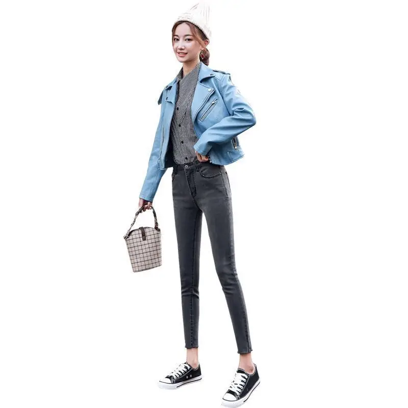 Women Black Slim Jeans Spring Autumn 2019 - Image 13