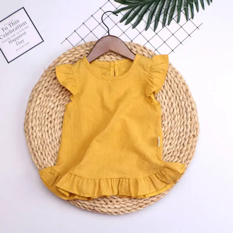 Baby Girl Yellow Cotton Skirt 0-3Yr Summer - Image 4