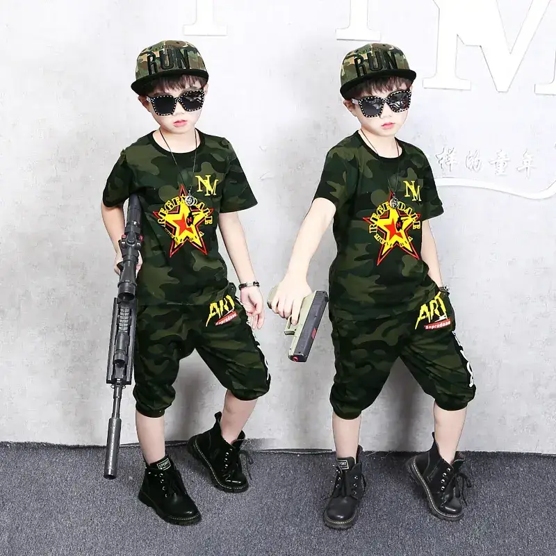 Boys Camouflage 2-Piece Summer Set Middle+ - Image 2