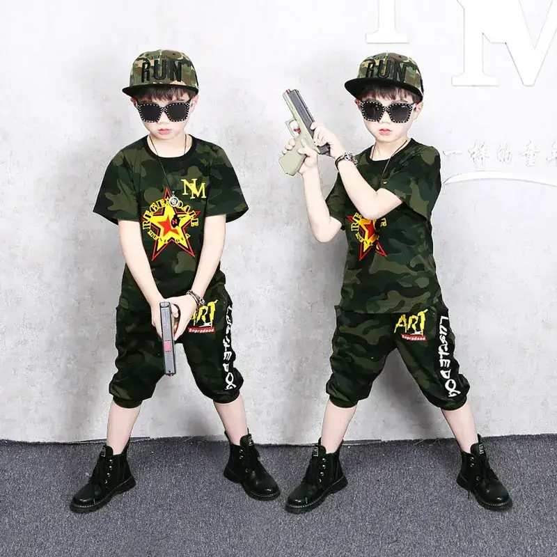 Boys Camouflage 2-Piece Summer Set Middle+ - Image 3