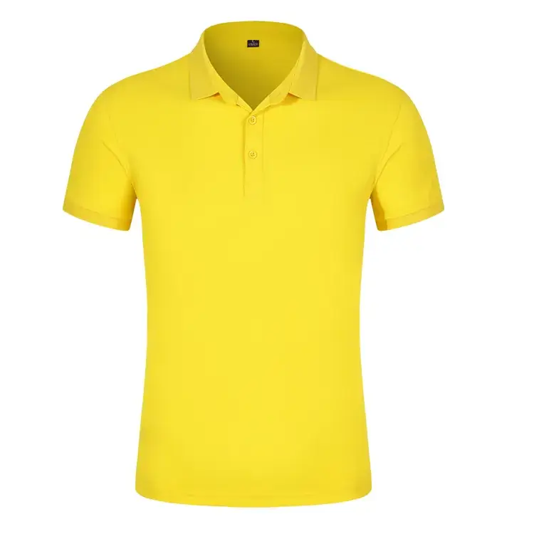 Men's Red Mercerized Polo T-Shirt Short Sleeve - Image 4