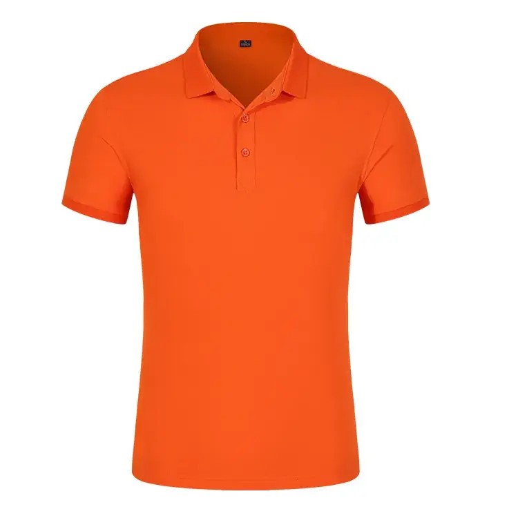 Men's Red Mercerized Polo T-Shirt Short Sleeve - Image 5